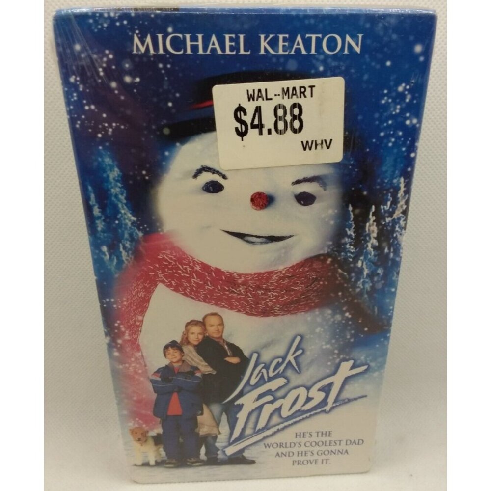 Jack Frost VHS Snowman Winter Michael Keaton Joseph Cross Sealed Video Christmas